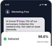 Mobile marketing message